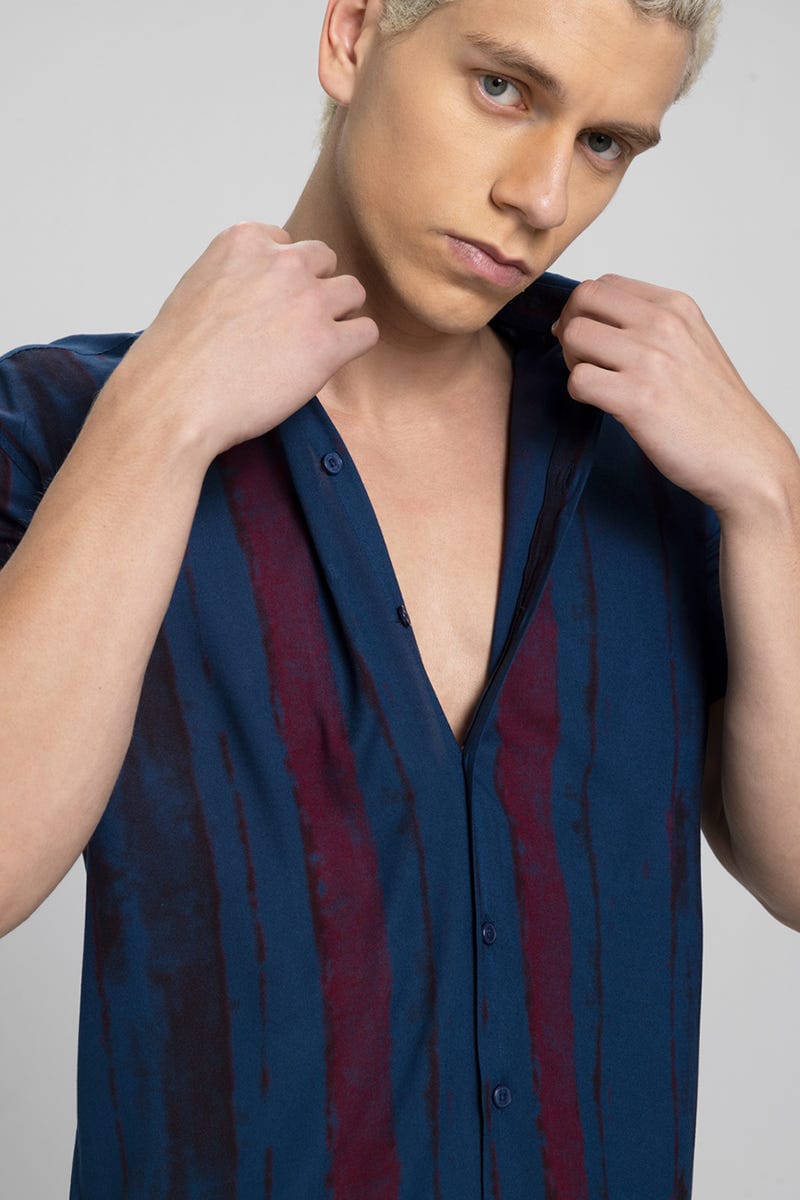 Men's Vertical Stripe Casual Shirt